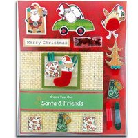 create_your_own_christmas_cards_santa_friends create_your_own_christmas_cards_santa_friends